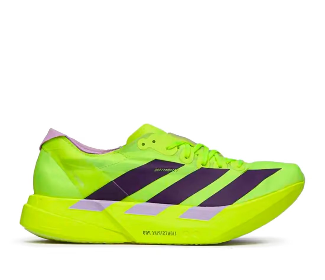 Adidas Adizero Adios Pro 4 Solar Yellow — vue principale