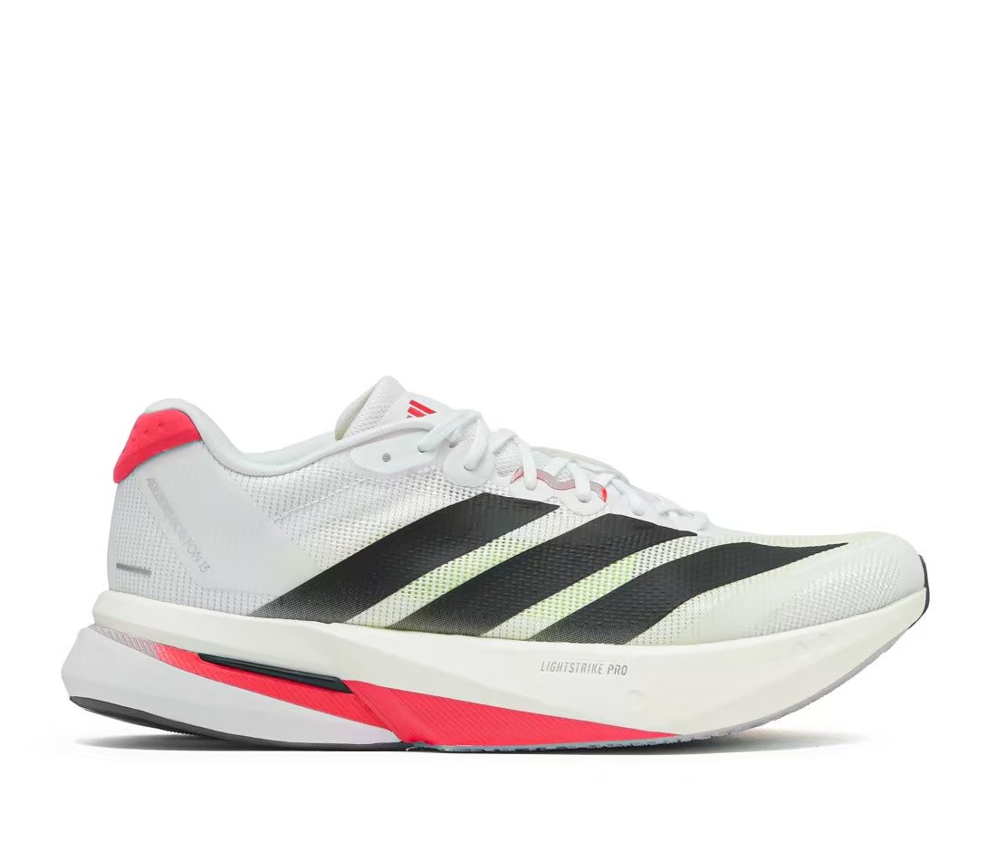 adidas adidas Adizero Boston 13 White Black Lucid Red