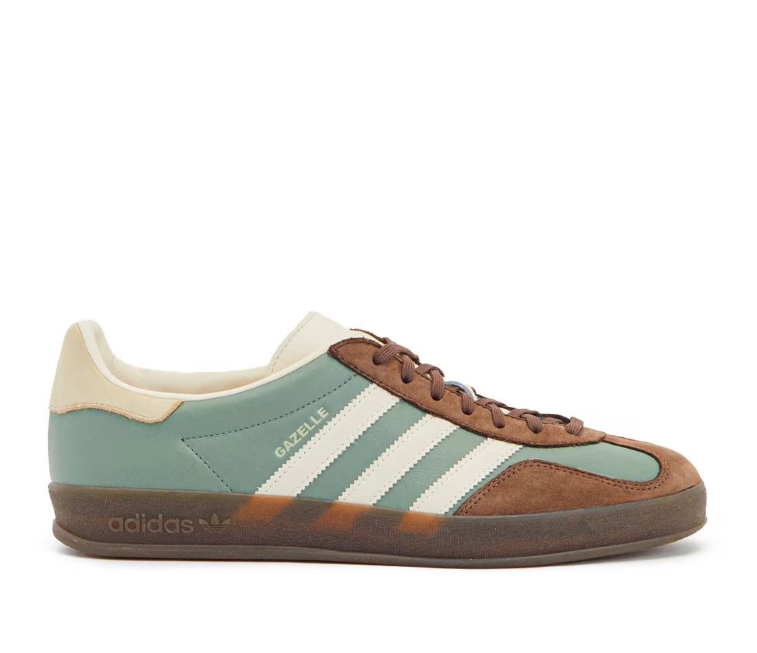 adidas Gazelle Indoor Brown Cream Mint — vue principale