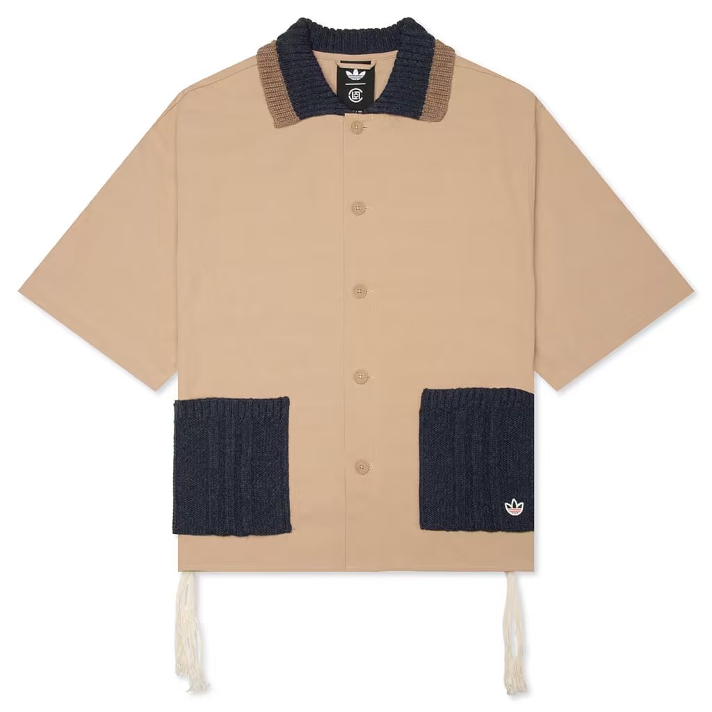 adidas adidas Originals x CLOT by Edison Chen Redifined Utility Short Sleeve Shirt - Warm Sandstone