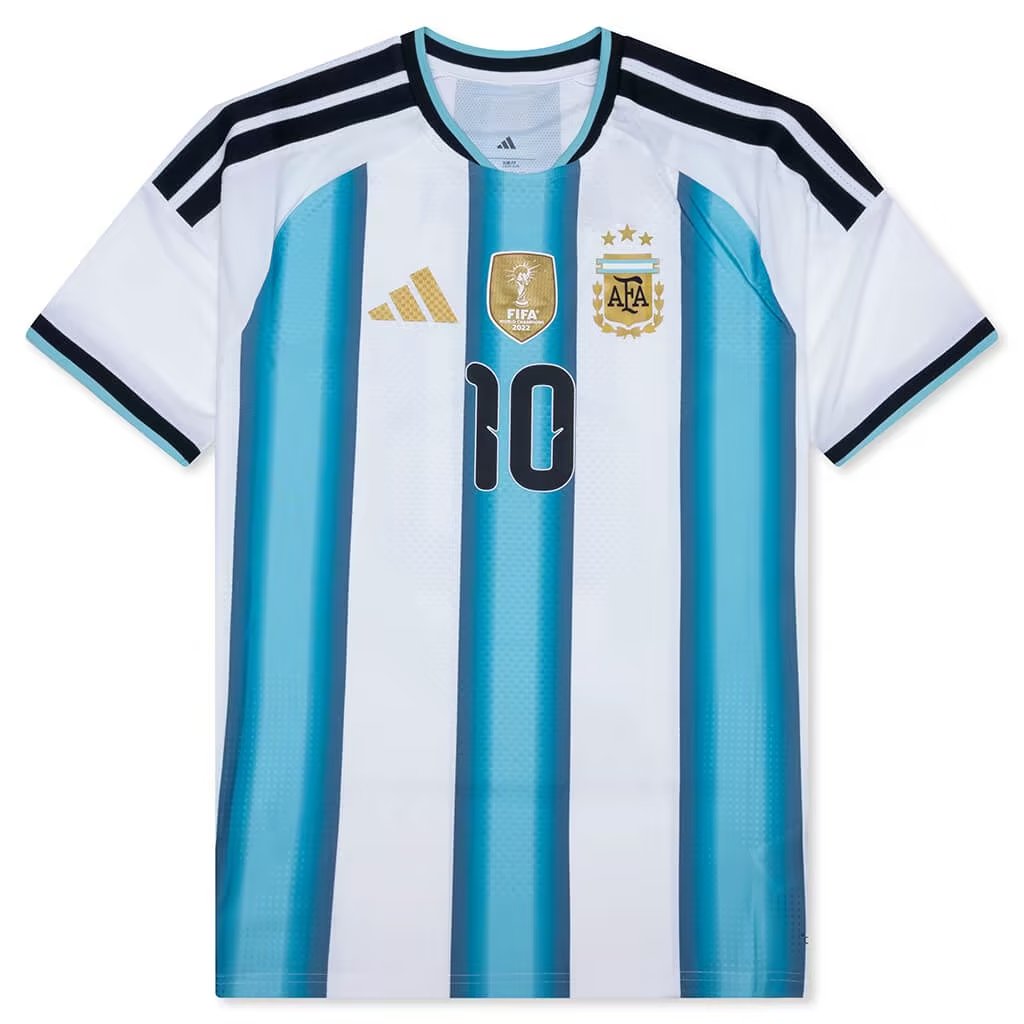 adidas Argentina 26 Messi Home Authentic Jersey - White