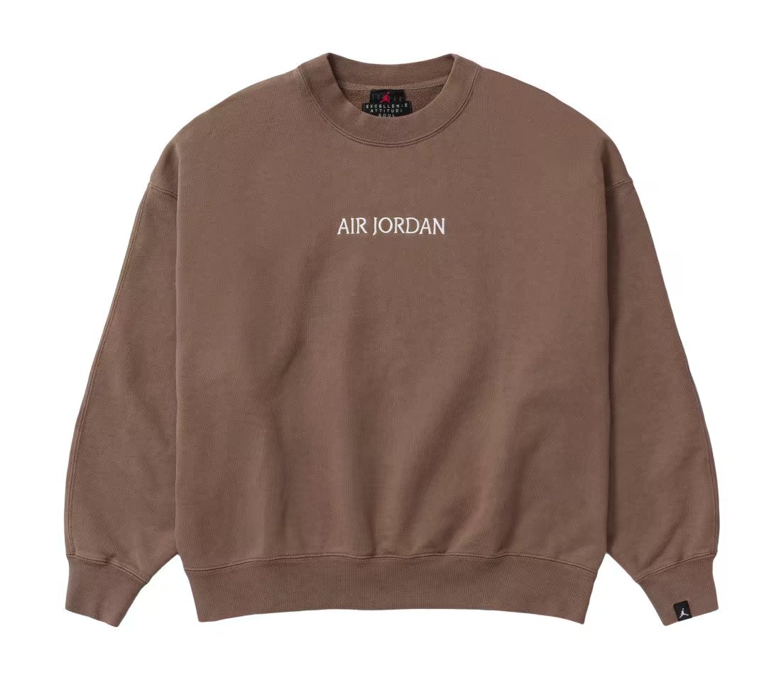 Jordan Air Jordan Wordmark Women Sweatshirt Brown