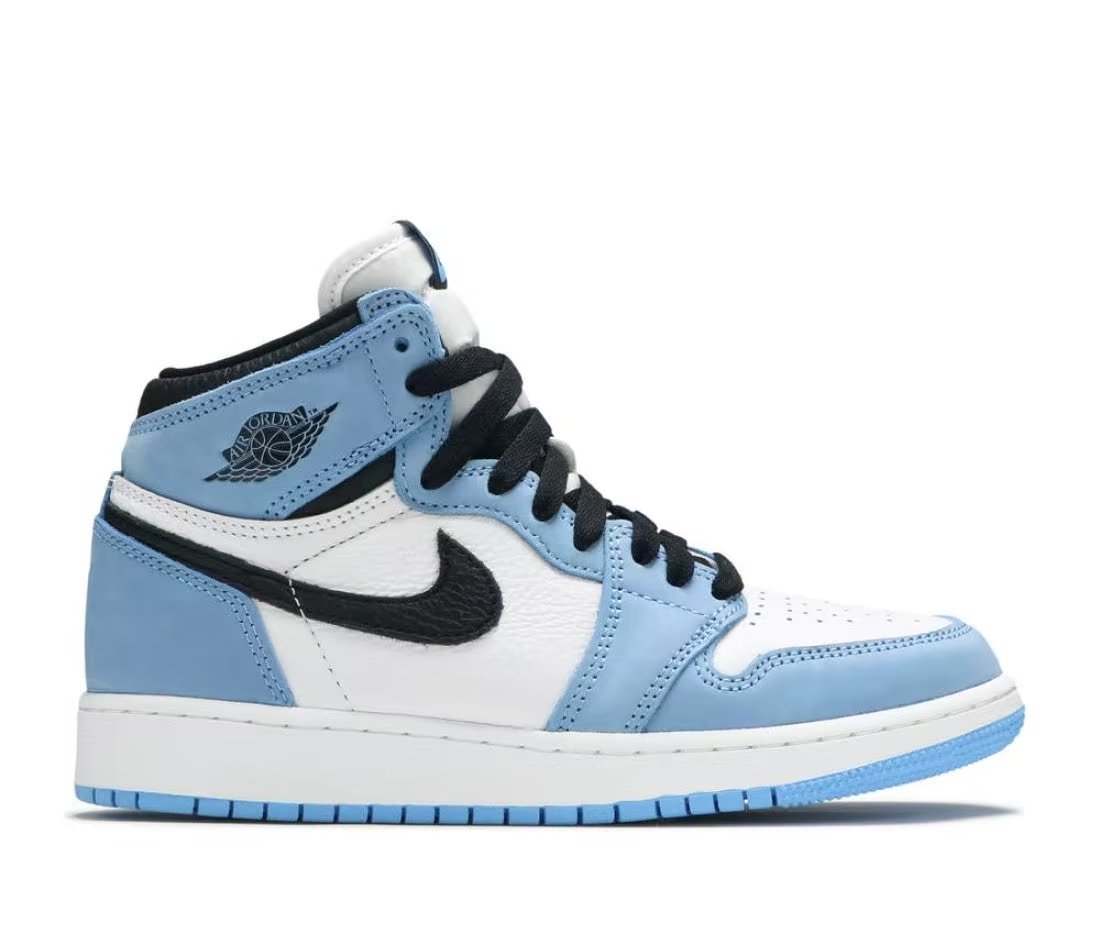 Jordan Air Jordan 1 Retro High White University Blue Black — Enfant