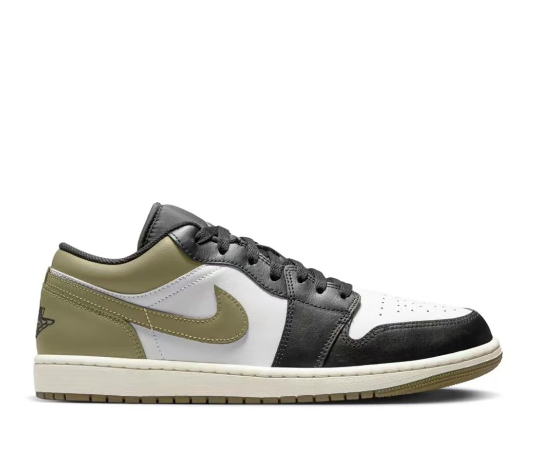 Jordan Air Jordan 1 Low Black Toe Medium Olive
