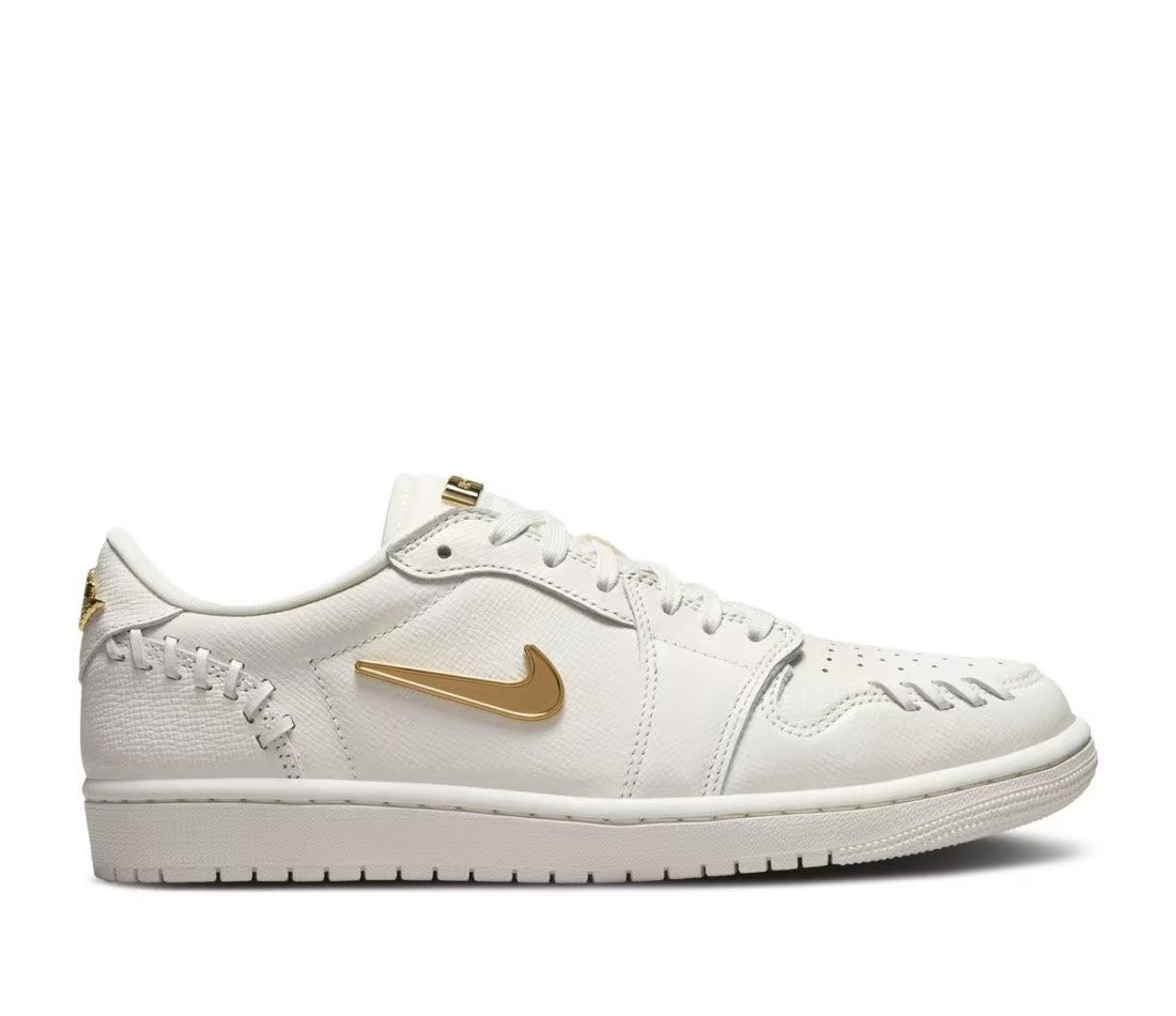 Jordan Air Jordan 1 Low Method of Make Sail Metallic Gold