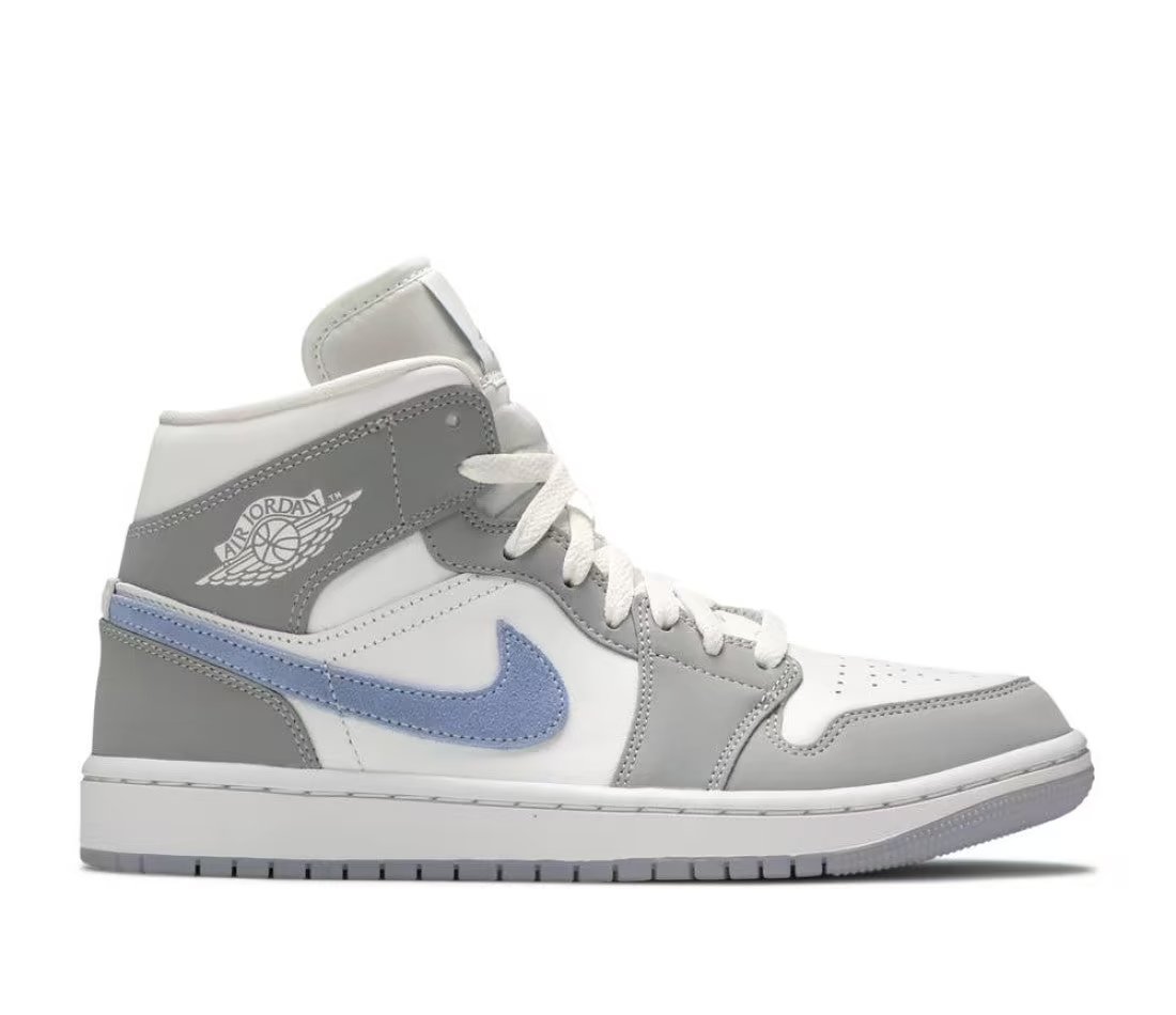 Jordan Air Jordan 1 Mid Wolf Grey Aluminum