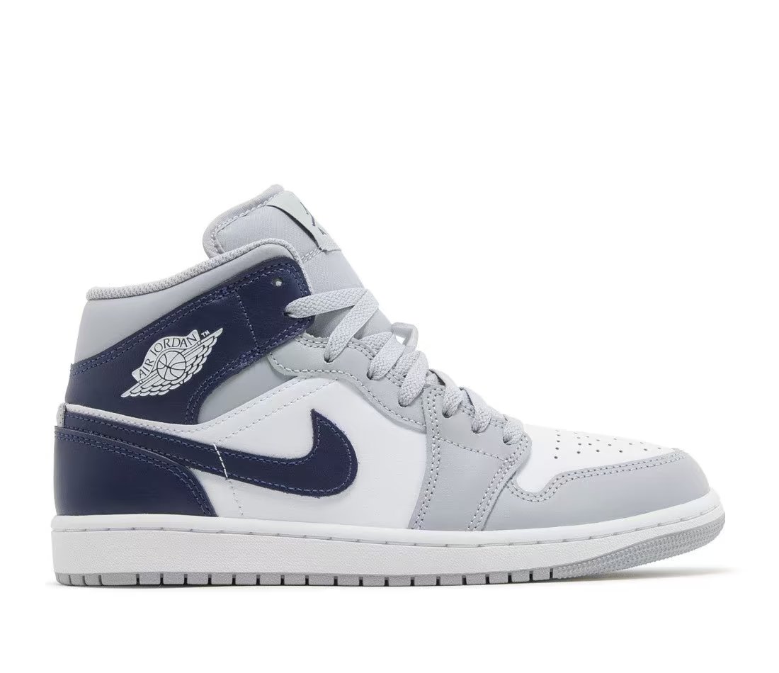 Jordan Air Jordan 1 Mid Wolf Grey Midnight Navy