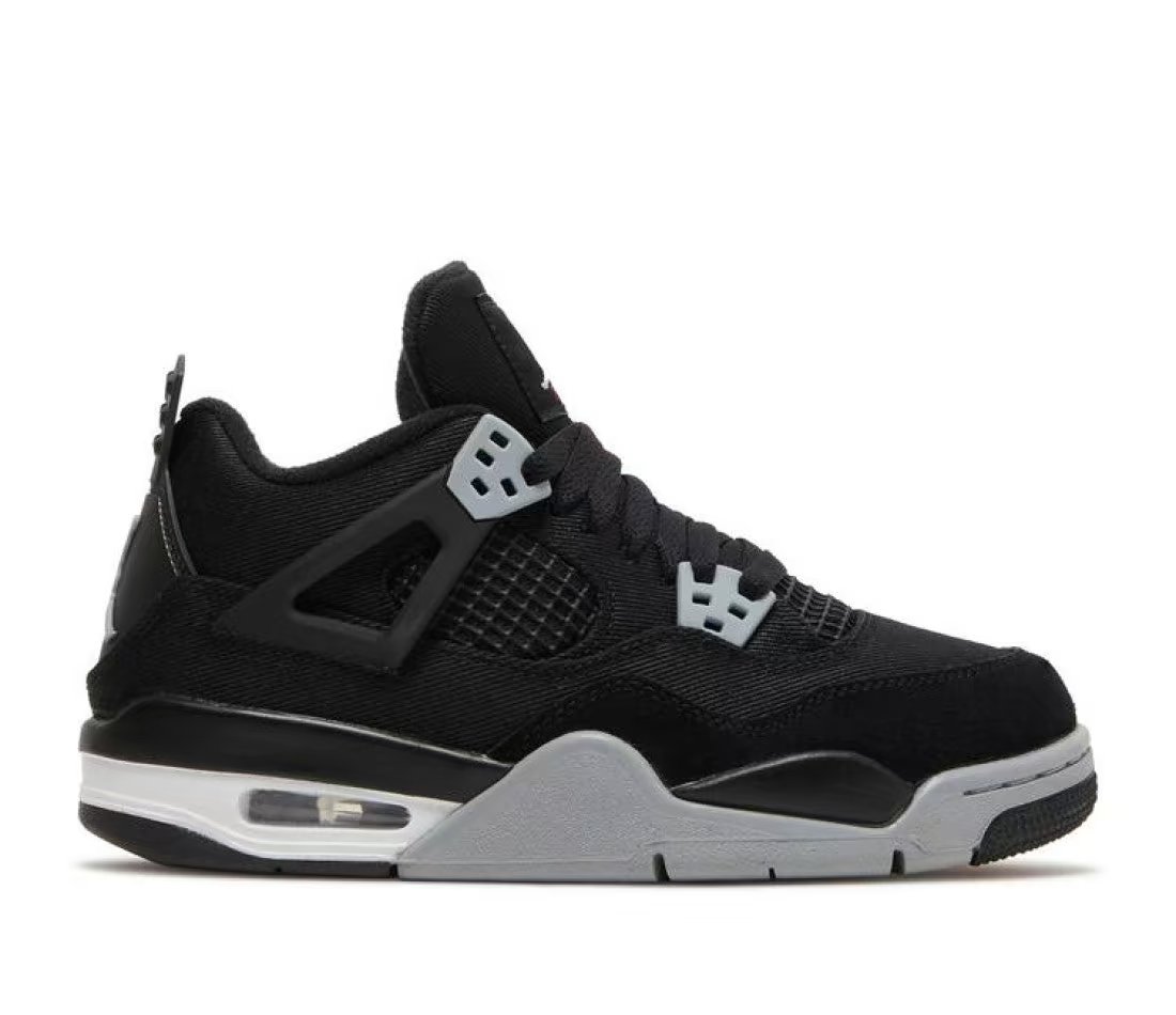 Jordan Air Jordan 4 Retro Black Canvas — Enfant