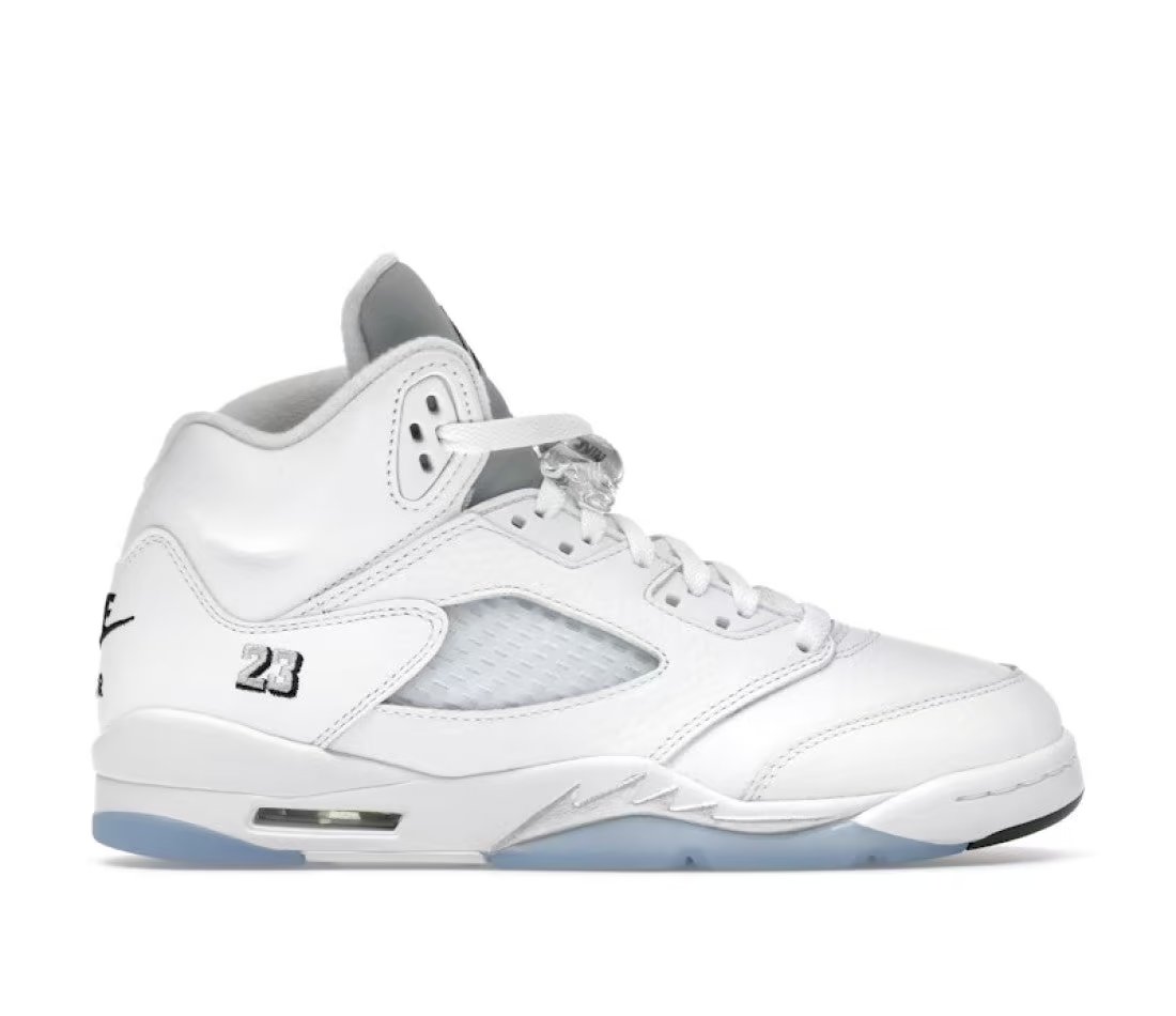 Air Jordan 5 Retro OG White Metallic — Enfant