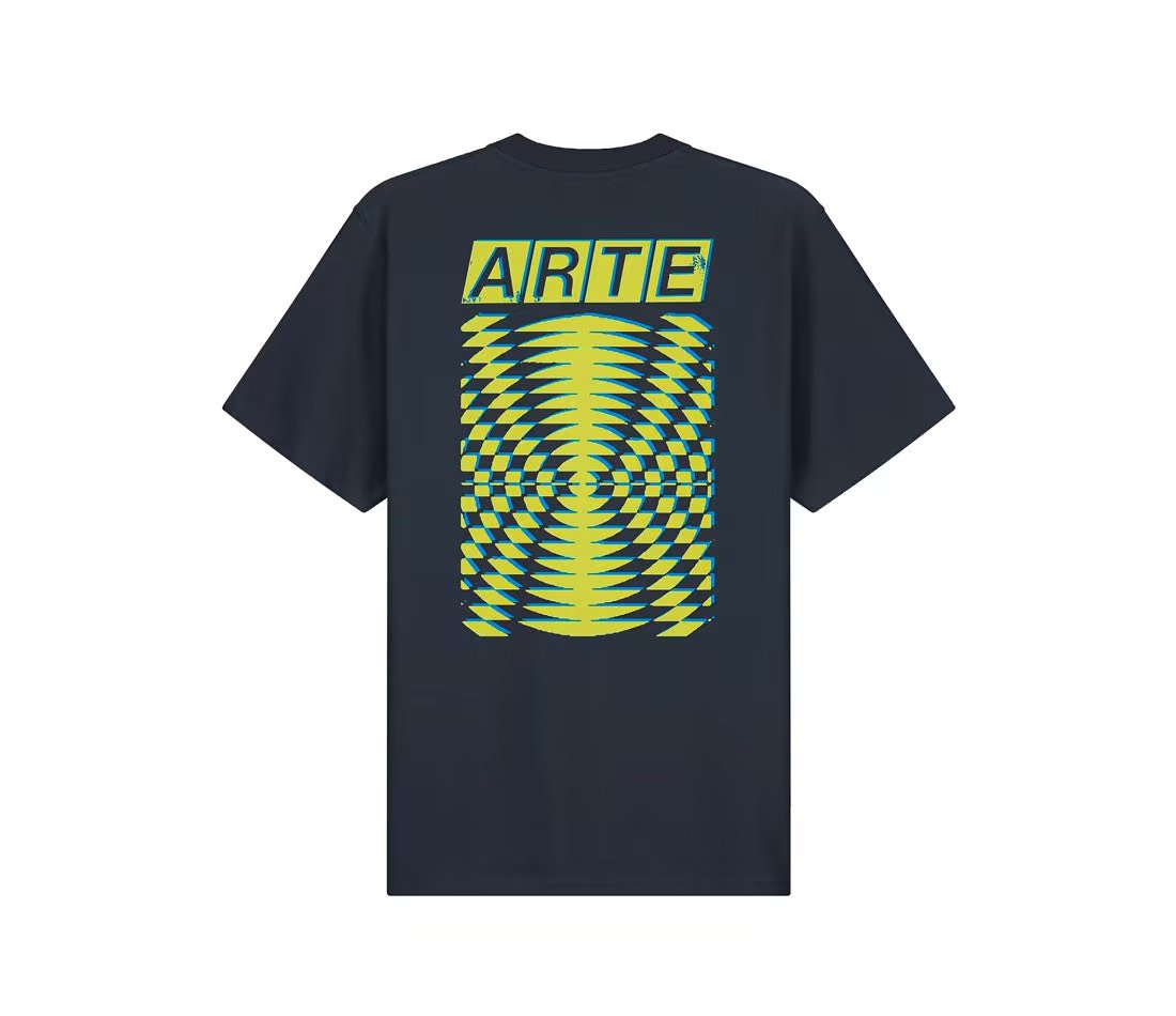 Arte Arte Abstract Back Print Navy