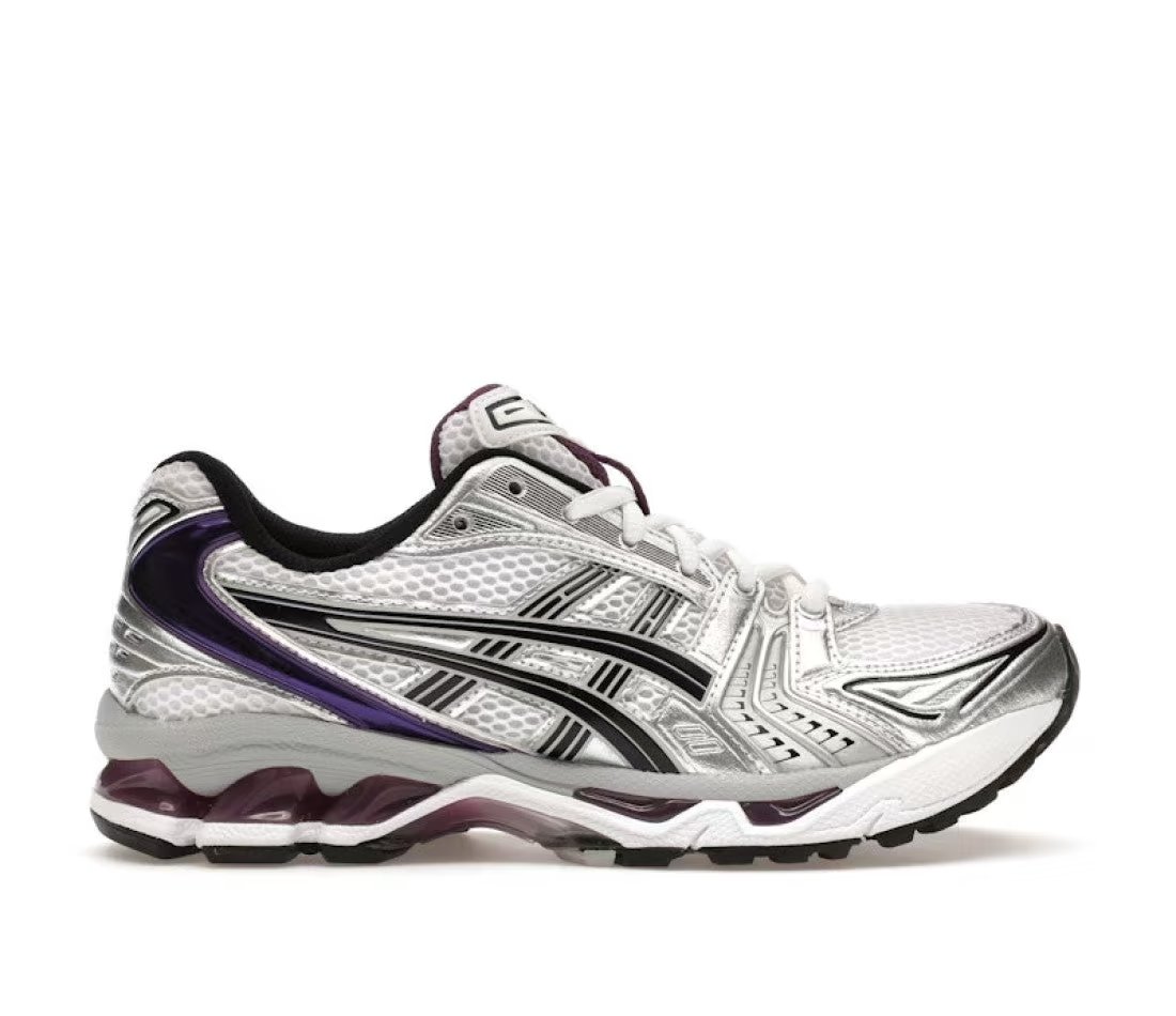 ASICS Gel-Kayano 14 White Dark Grape — vue principale