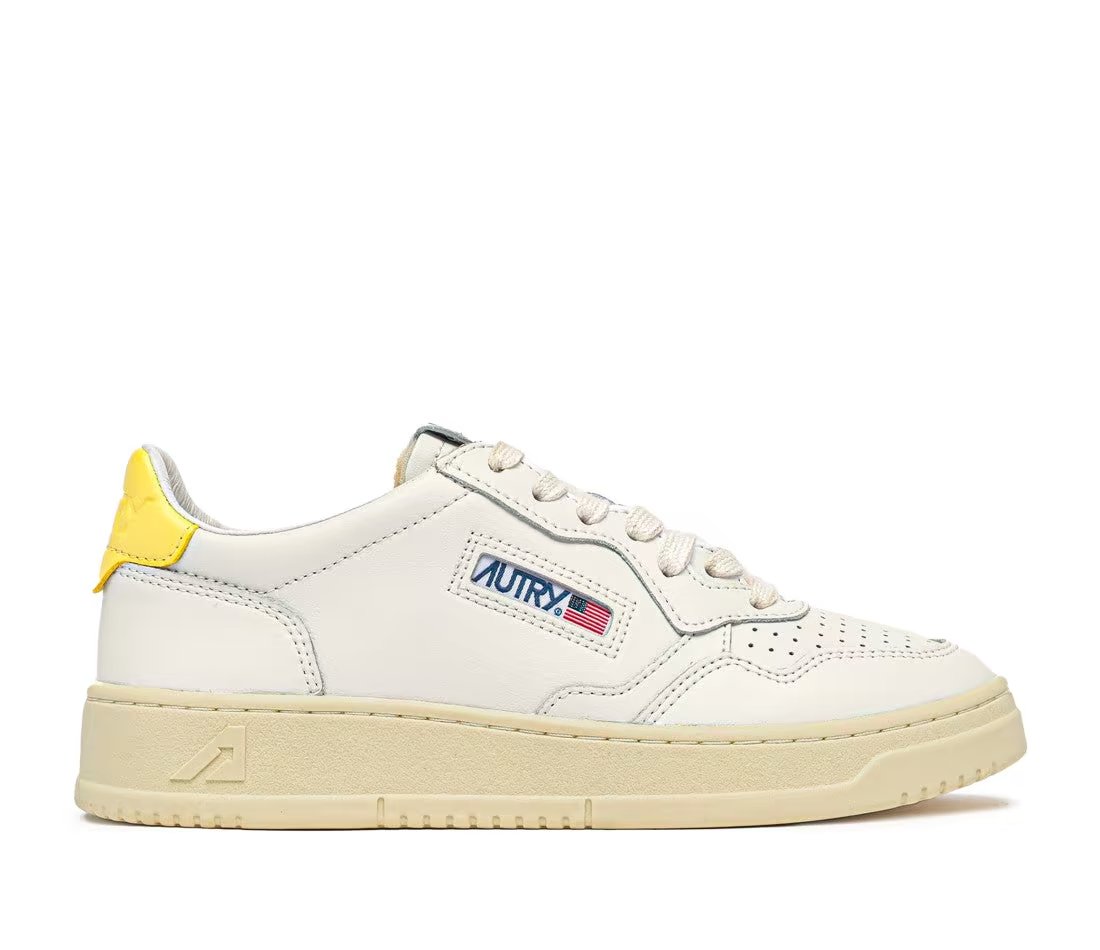 Autry Autry Medalist Low White Lemon