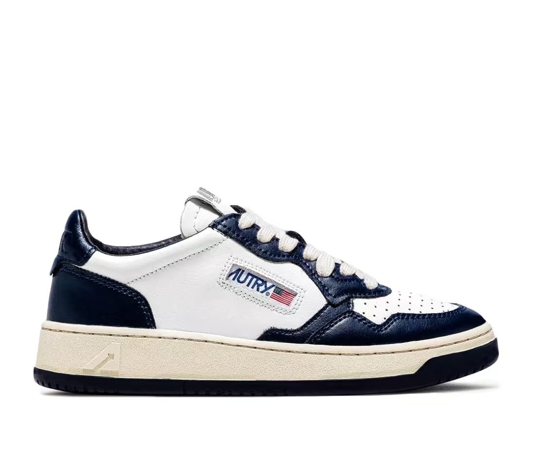 Autry Autry Medalist Low Leat White Blue