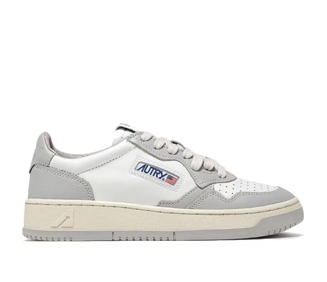 Autry Autry Medalist Leather Low Grey White