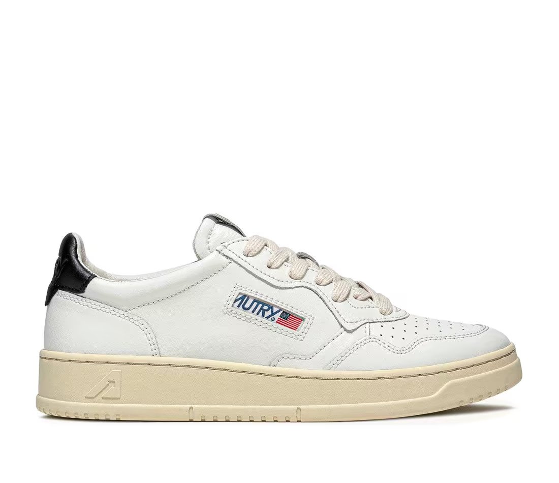 Autry Autry Medalist Leather Low White Black