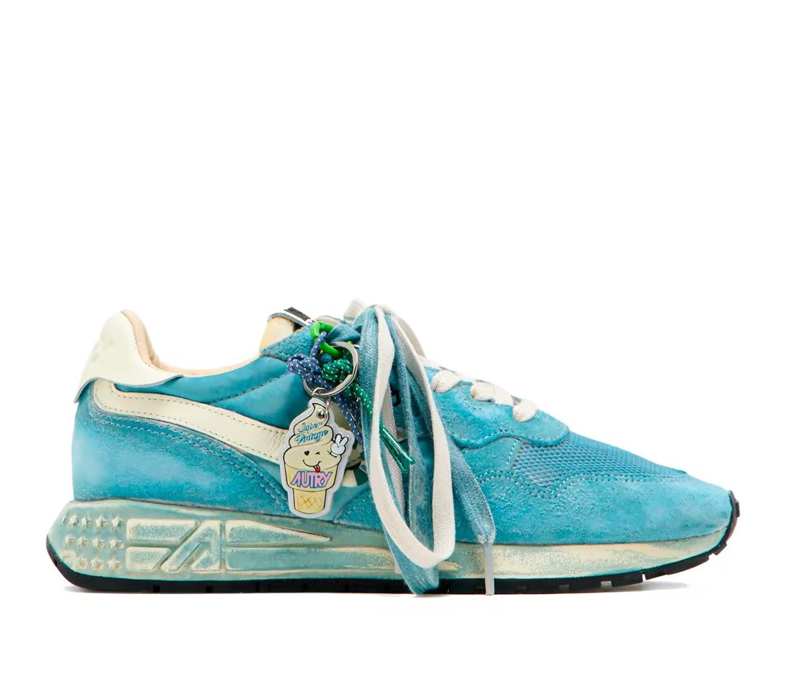 Autry Autry Reelwind Super Vintage Suede and Nylon White and Space
