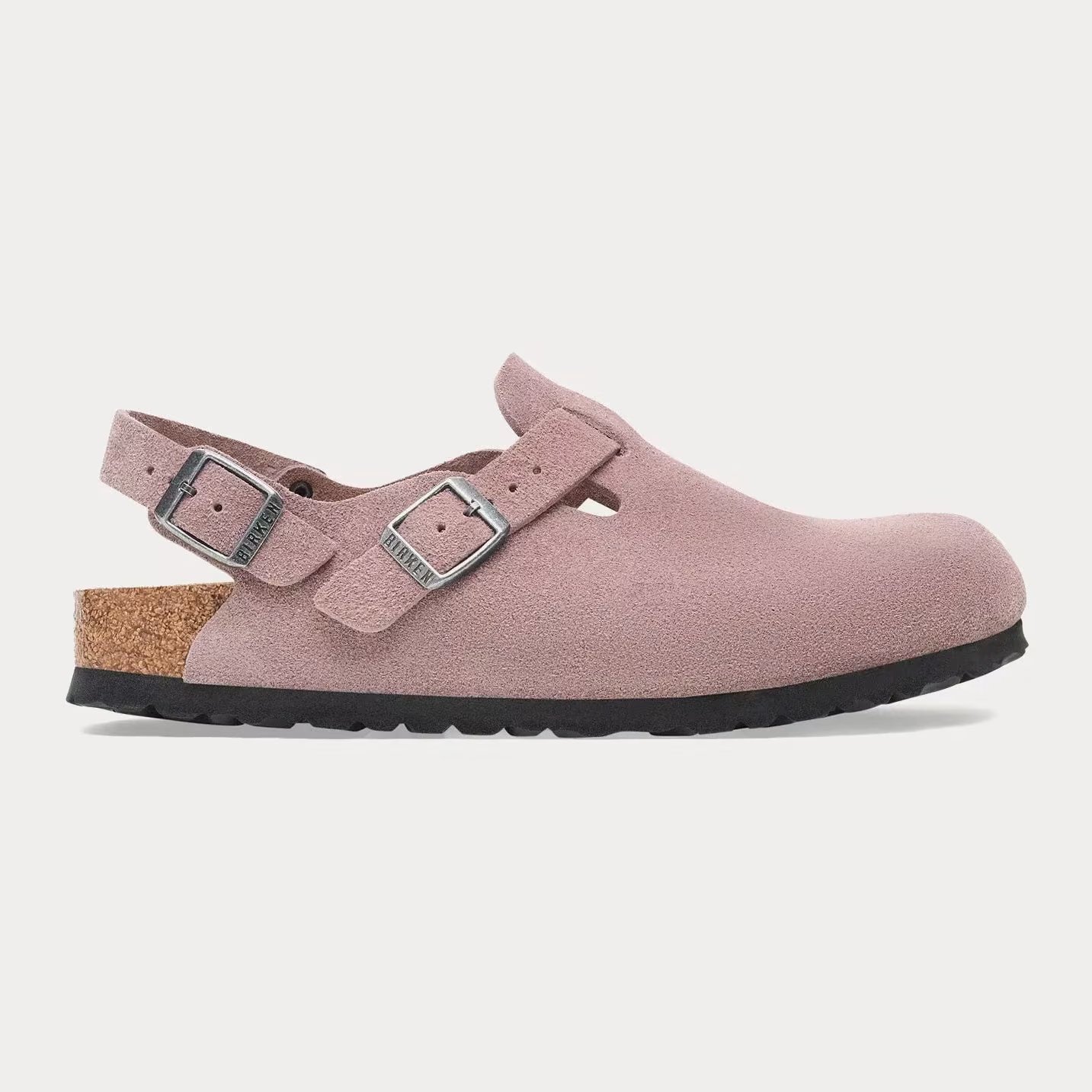 Birkenstock Tokio Suede Faded Purple Clogs