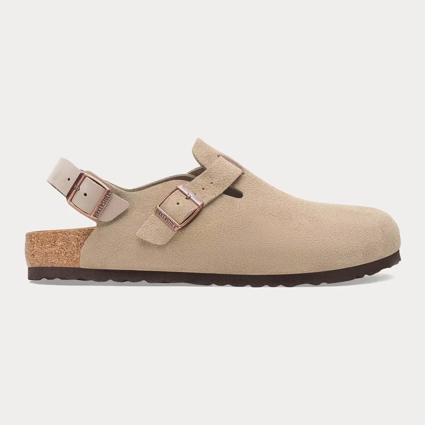 Birkenstock Tokio Suede Taupe Clogs