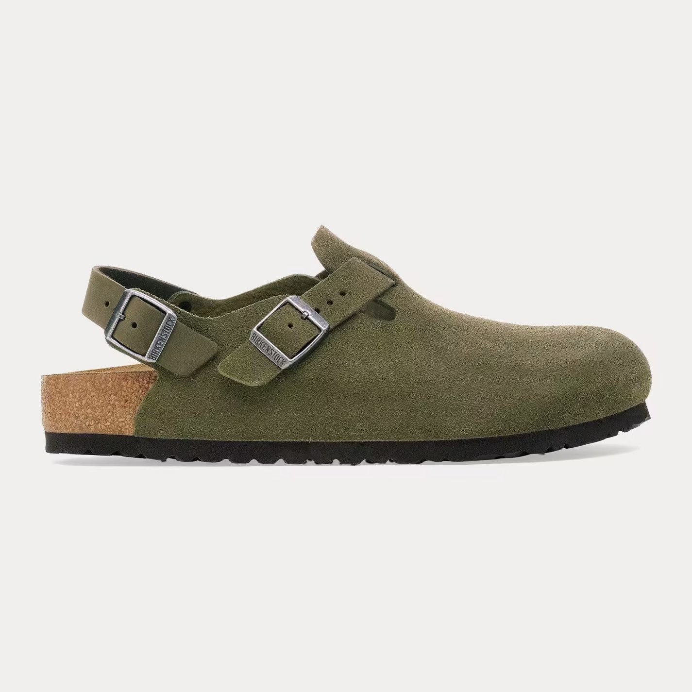 Birkenstock Tokio Suede Thyme Clogs