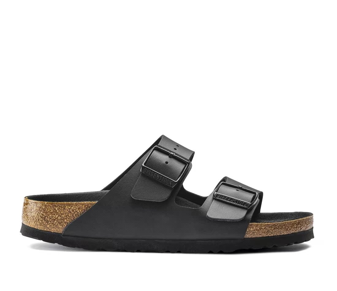 Birkenstock Birkenstock Arizona Birko Flor Black Black Foot Bed