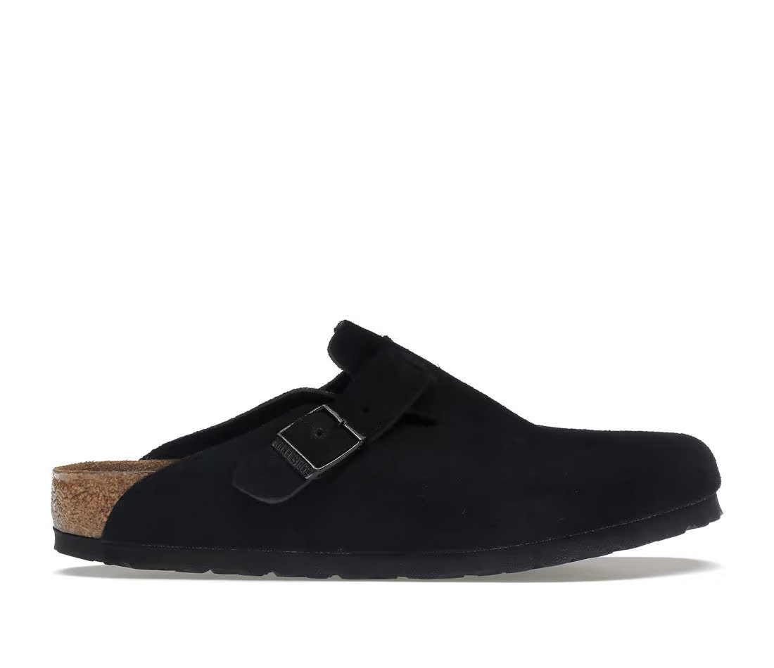 Birkenstock Birkenstock Boston Soft Footbed Suede Black
