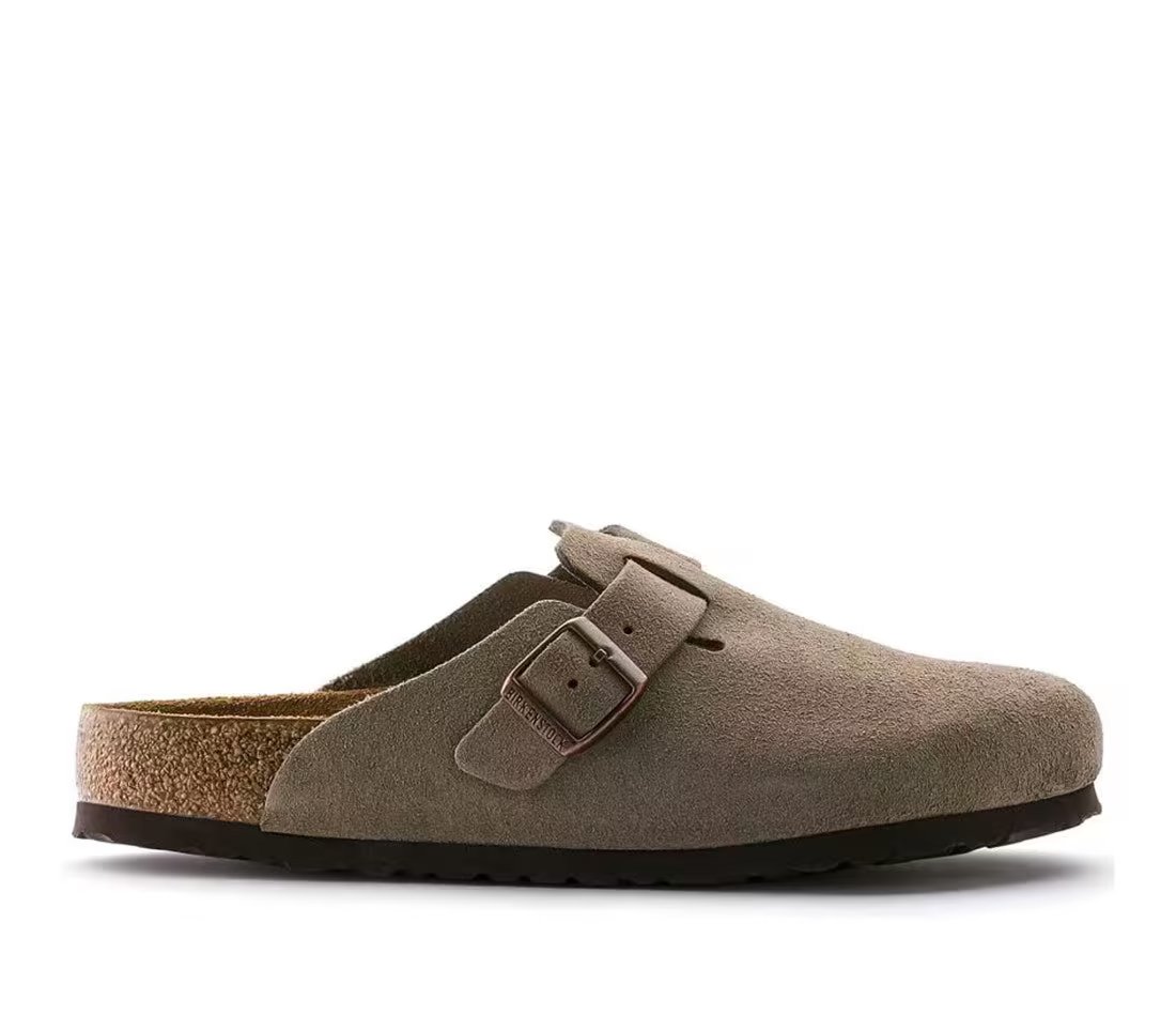 Birkenstock Birkenstock Boston Soft Footbed Suede Taupe (Coupe Normale)