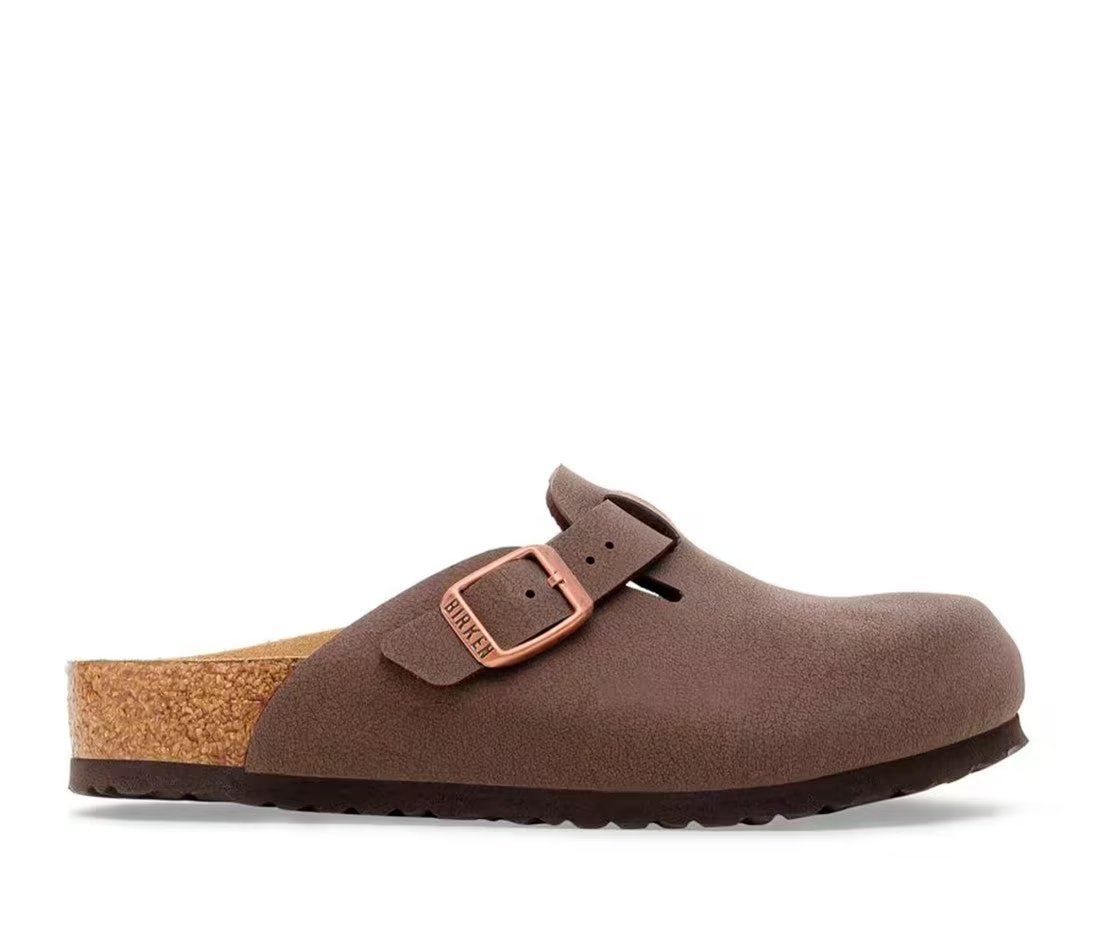 Birkenstock Birkenstock Boston Soft Footbed Suede Mocha — Enfant