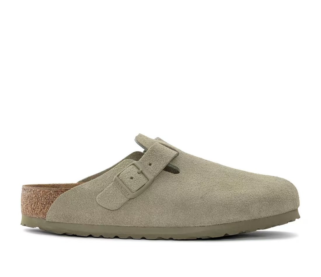 Birkenstock Birkenstock Boston Suede Faded Khaki