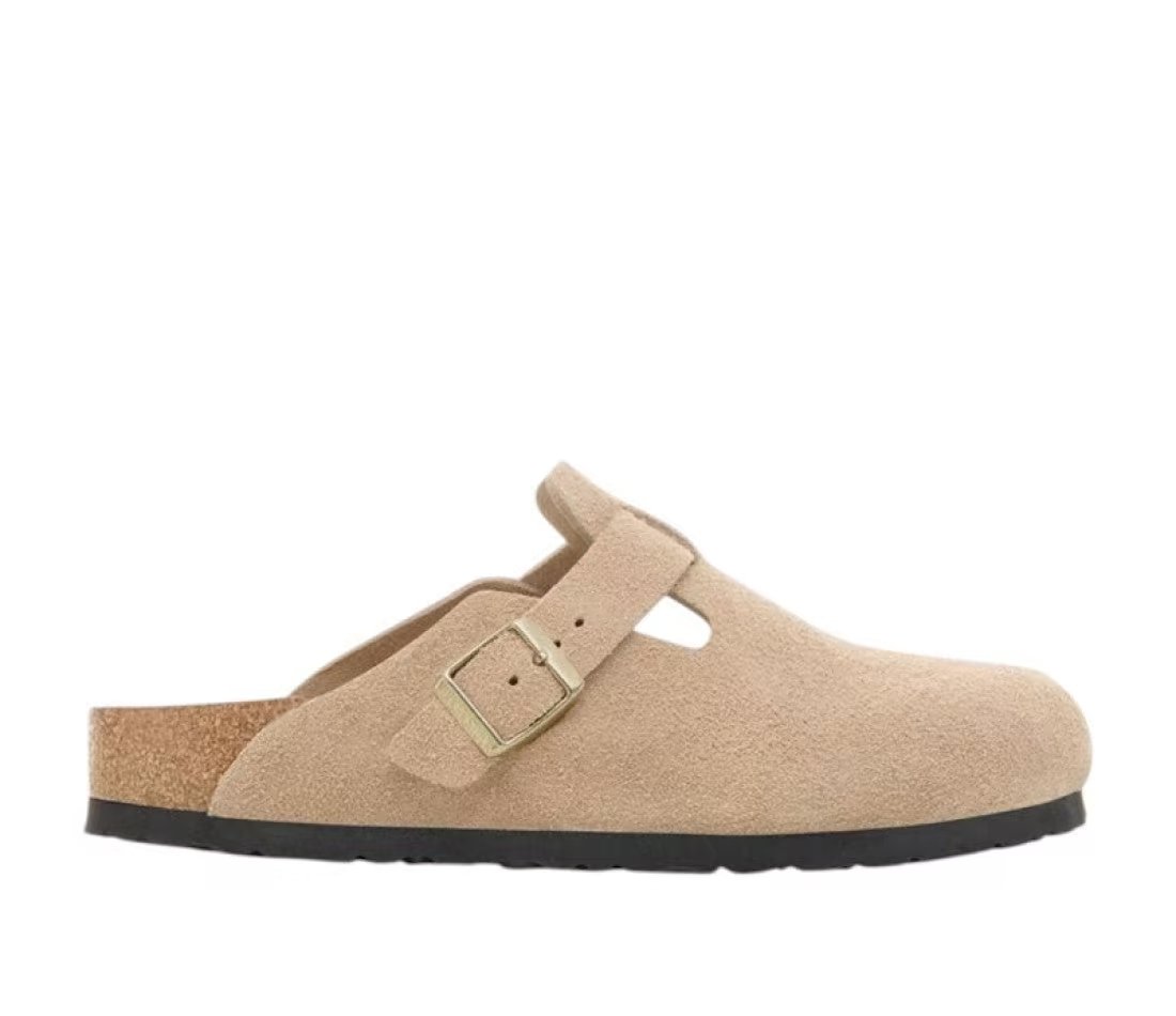 Birkenstock Birkenstock Boston Suede Leather Sandcastle