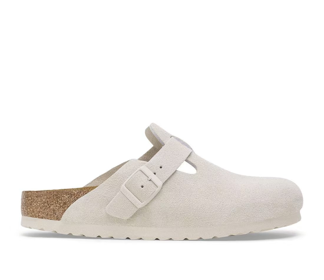Birkenstock Birkenstock Boston Antique White Suede