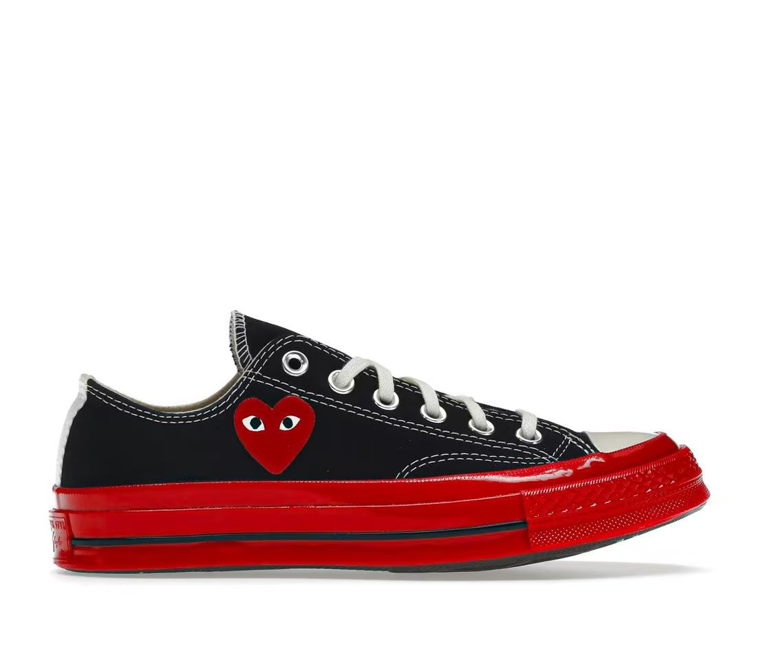 Converse Converse Chuck Taylor All Star 70 Ox Comme des Garcons PLAY Black Red Midsole