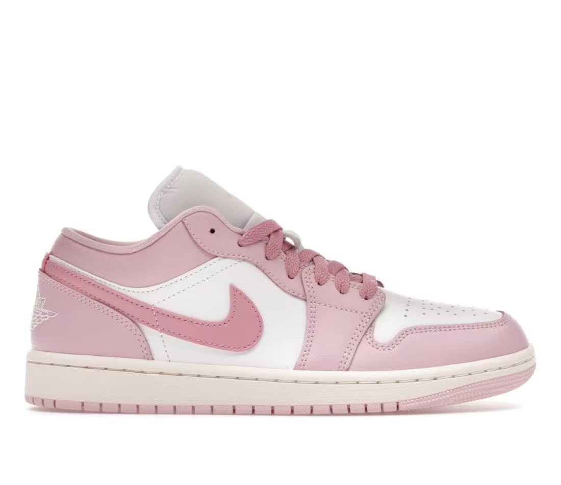 Jordan 1 Low Iced Carmine White — vue principale