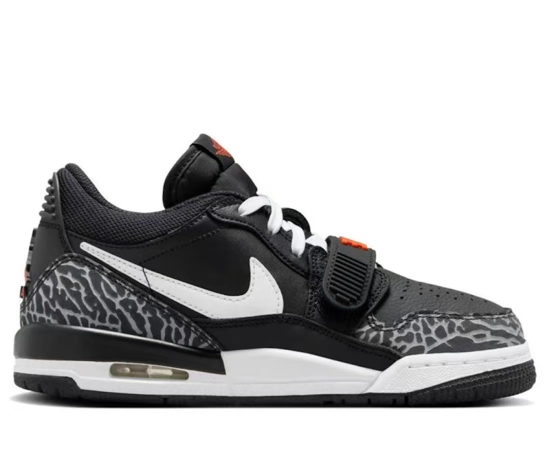 Jordan Legacy 312 Low Black White Safety Orange — Enfant