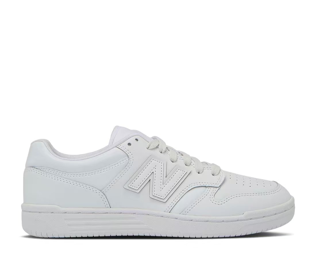 New Balance 480 Triple White — vue principale
