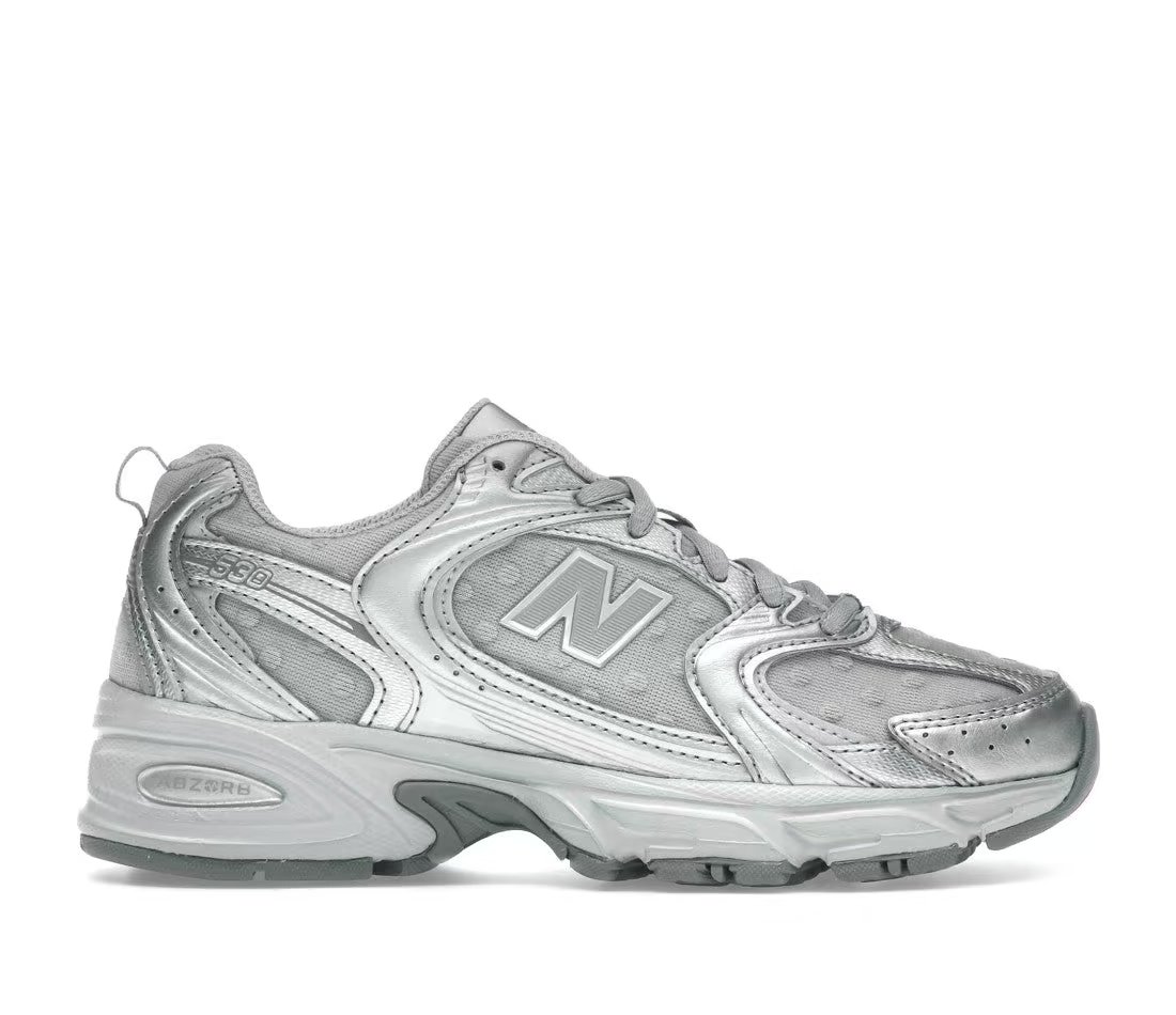 New Balance New Balance 530 Silver Metallic Raincloud Polka Dots