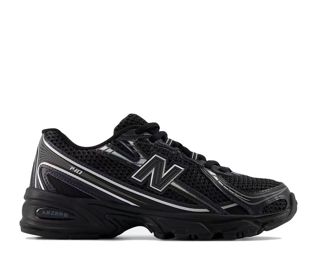 New Balance New Balance 740 Black Silver Metallic — Enfant
