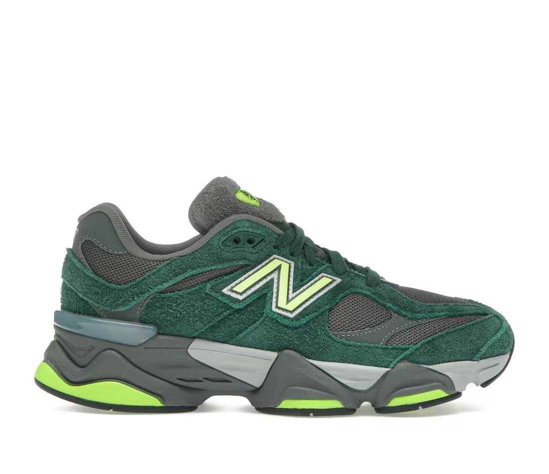 New Balance 9060 Green Grey — Enfant — vue principale