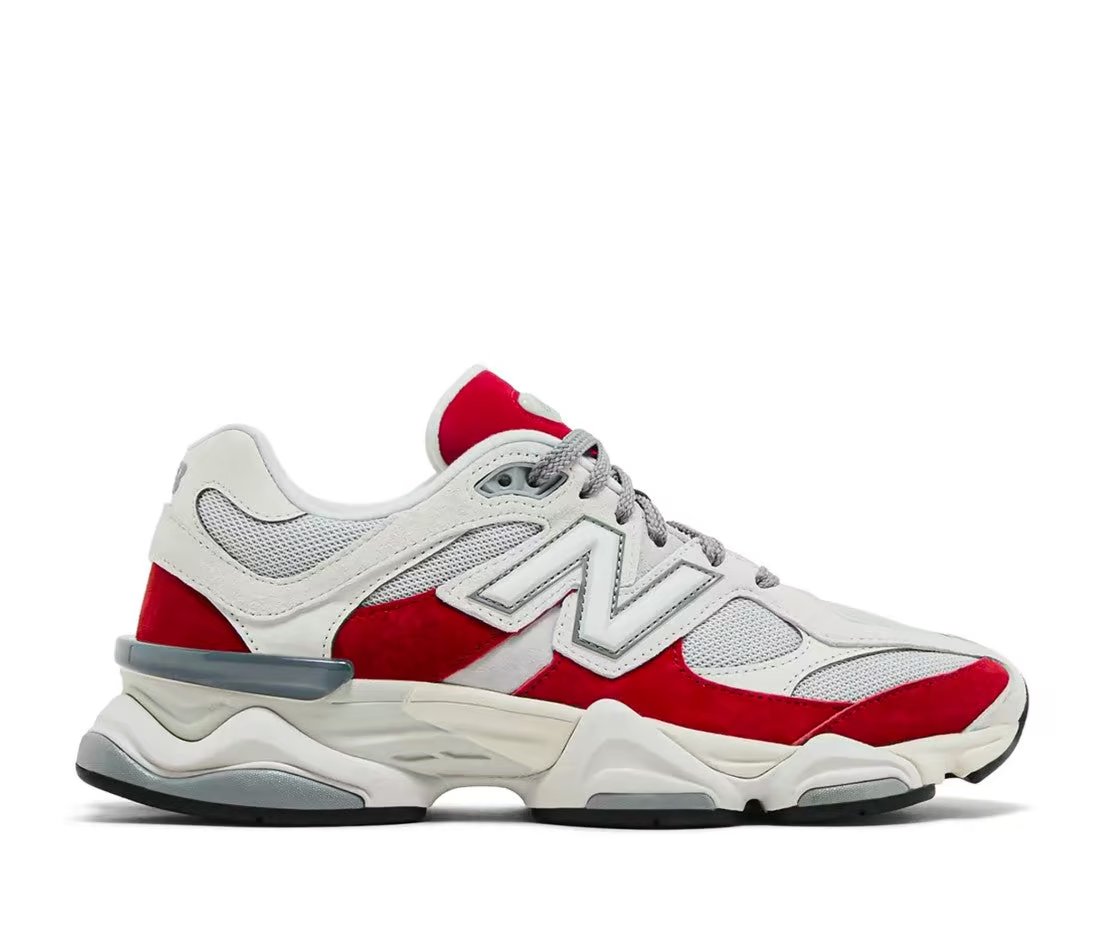 New Balance 9060 White Red — vue principale