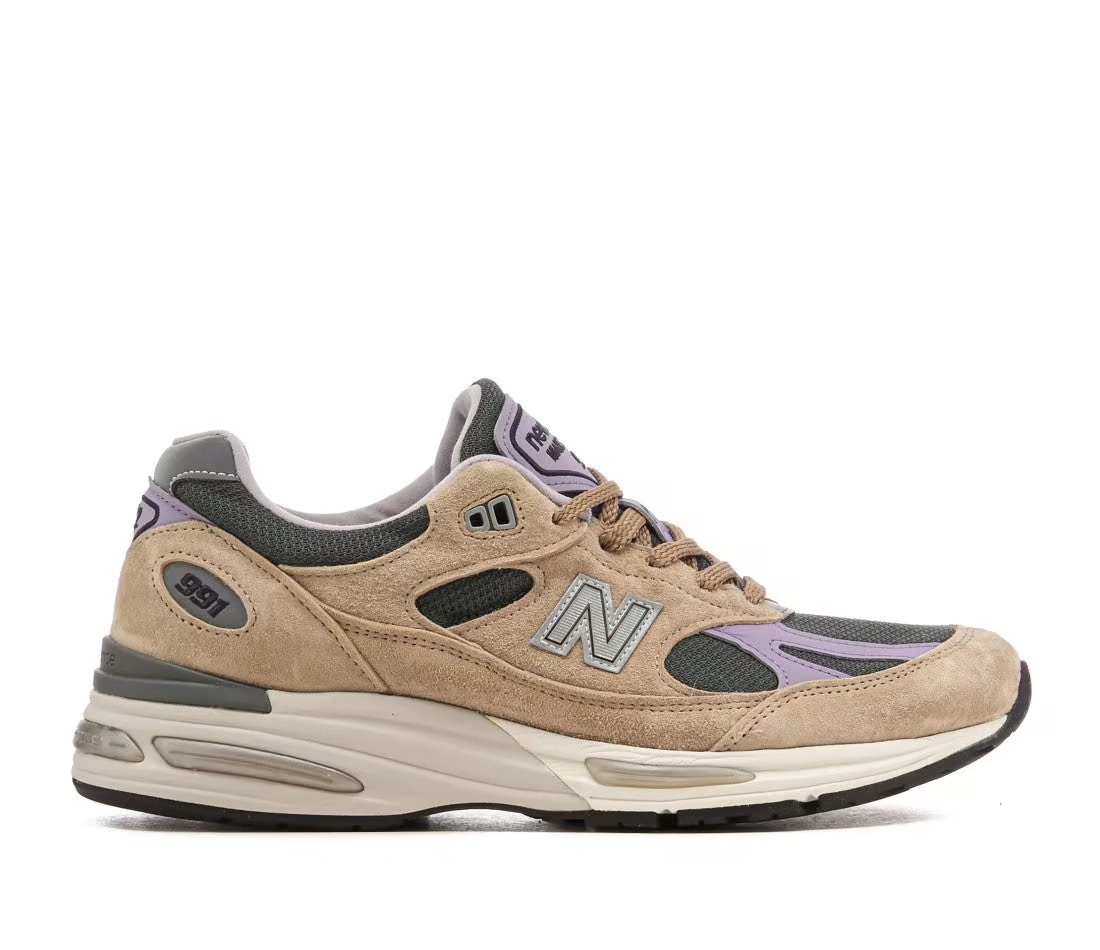 New Balance 991v2 MiUK Essentially Offbeat Pack Cement — vue principale