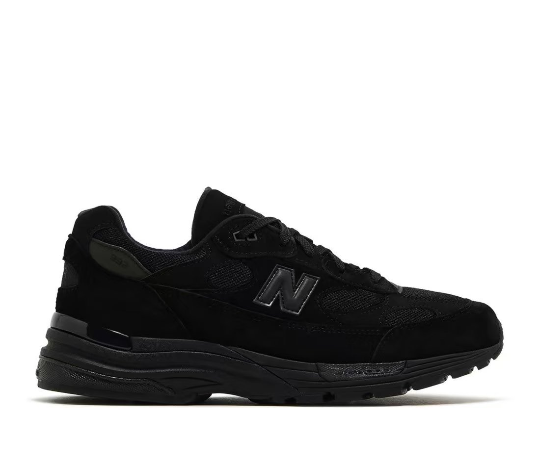 New Balance 992 MiUSA Black — vue principale