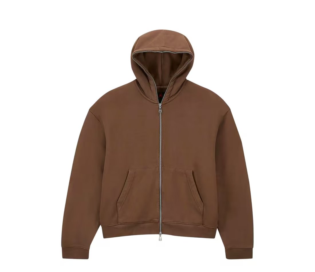 Nike Jordan x Travis Scott Full-Zip Hoodie Brown