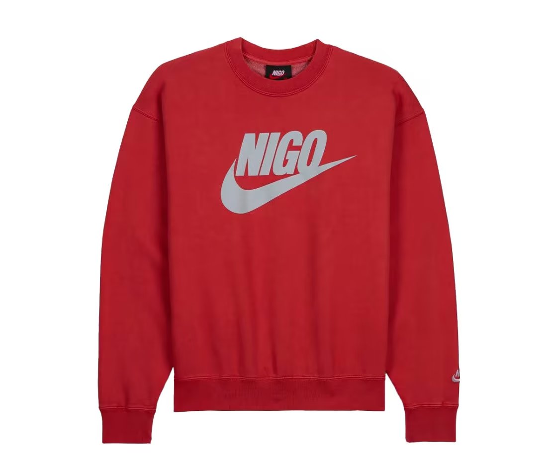 Nike Nike x Nigo NRG Fleece Crew Sweatshirt Red