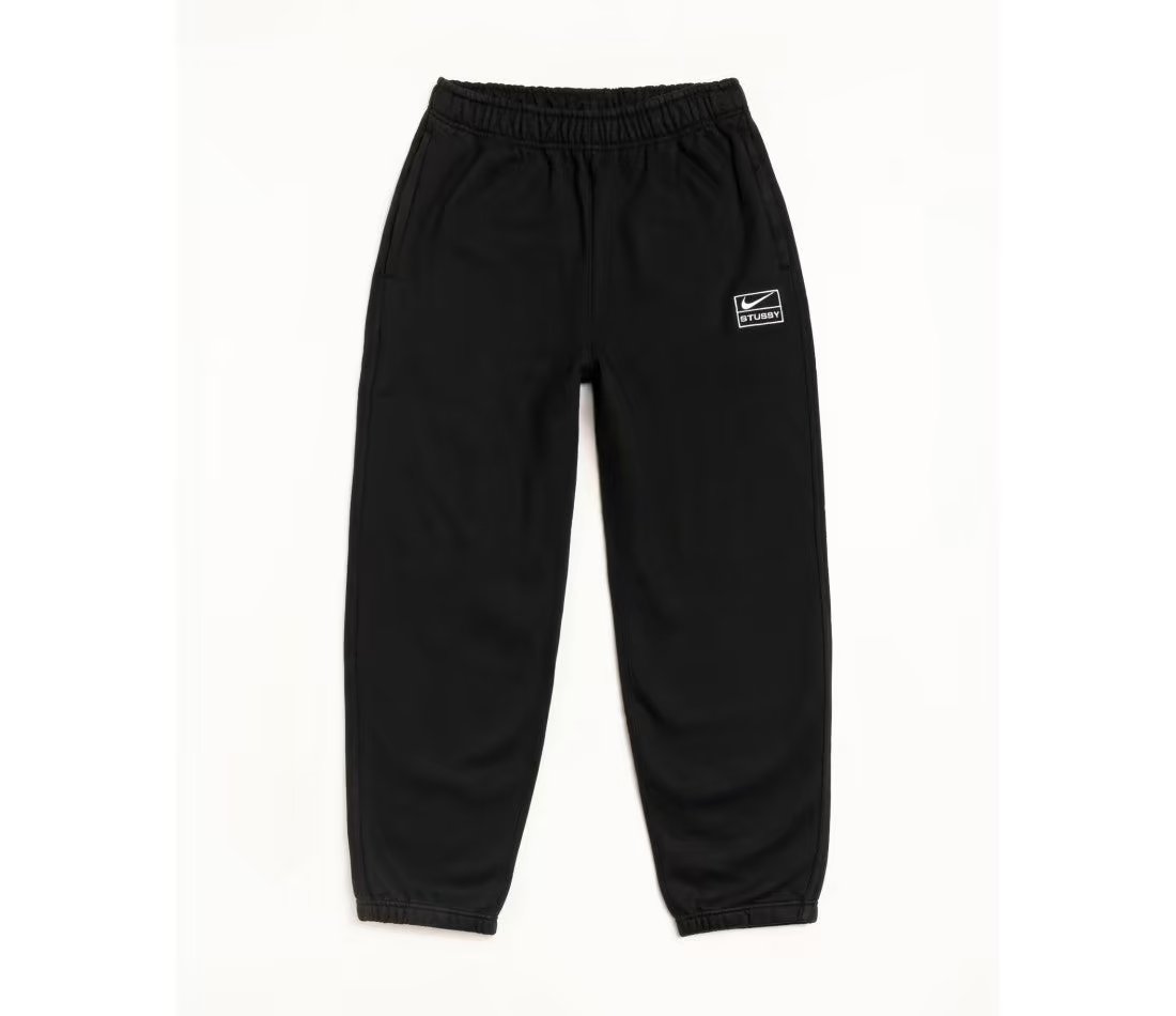 Nike Stussy x Nike Stone Washed Fleece Pant Black (FW25)