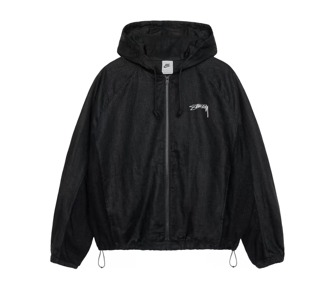 Nike Stüssy x Nike Linen Shell Jacket Noir