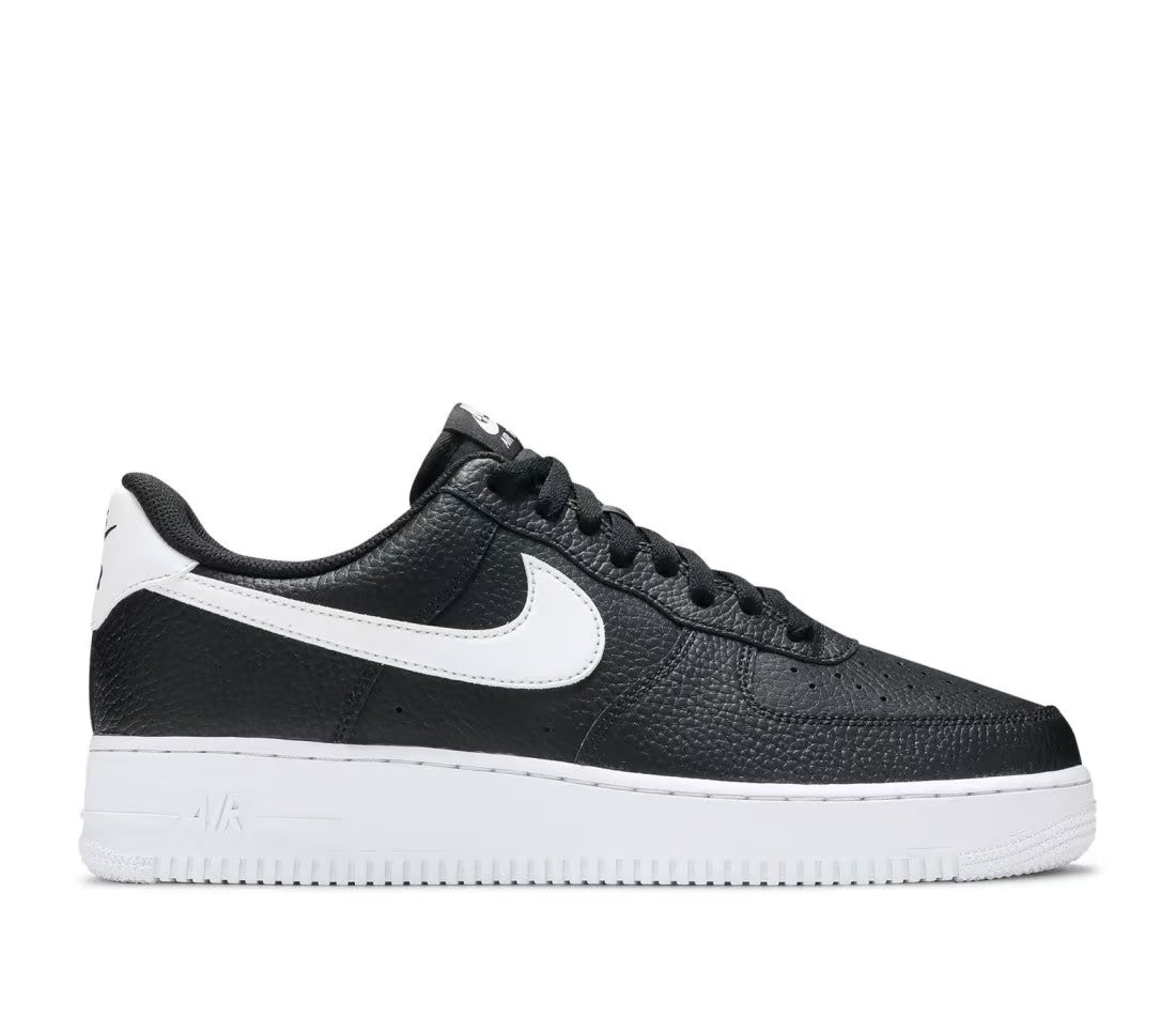 Nike Nike Air Force 1 Low 07 Black White Pebbled Leather