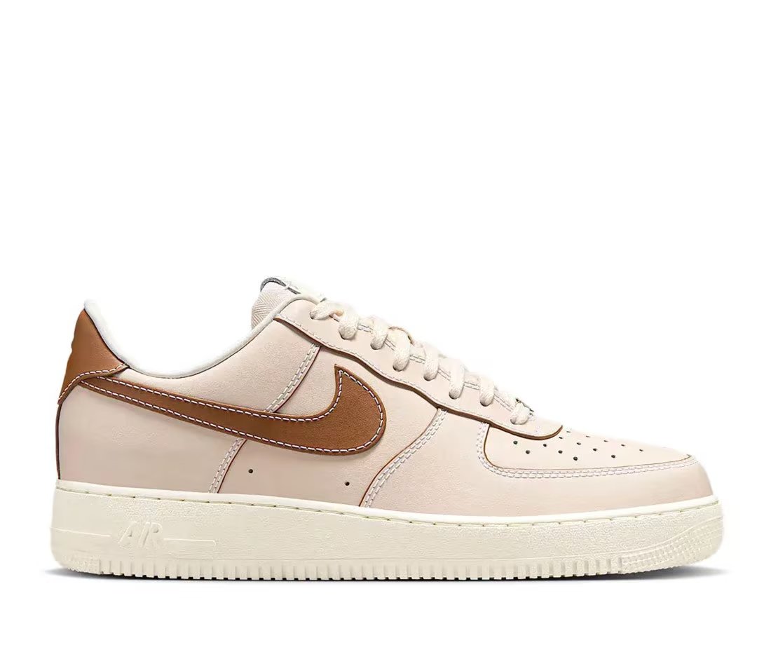 Nike Air Force 1 07 Pearl White Pale Ivory Sail Light British Tan — vue principale