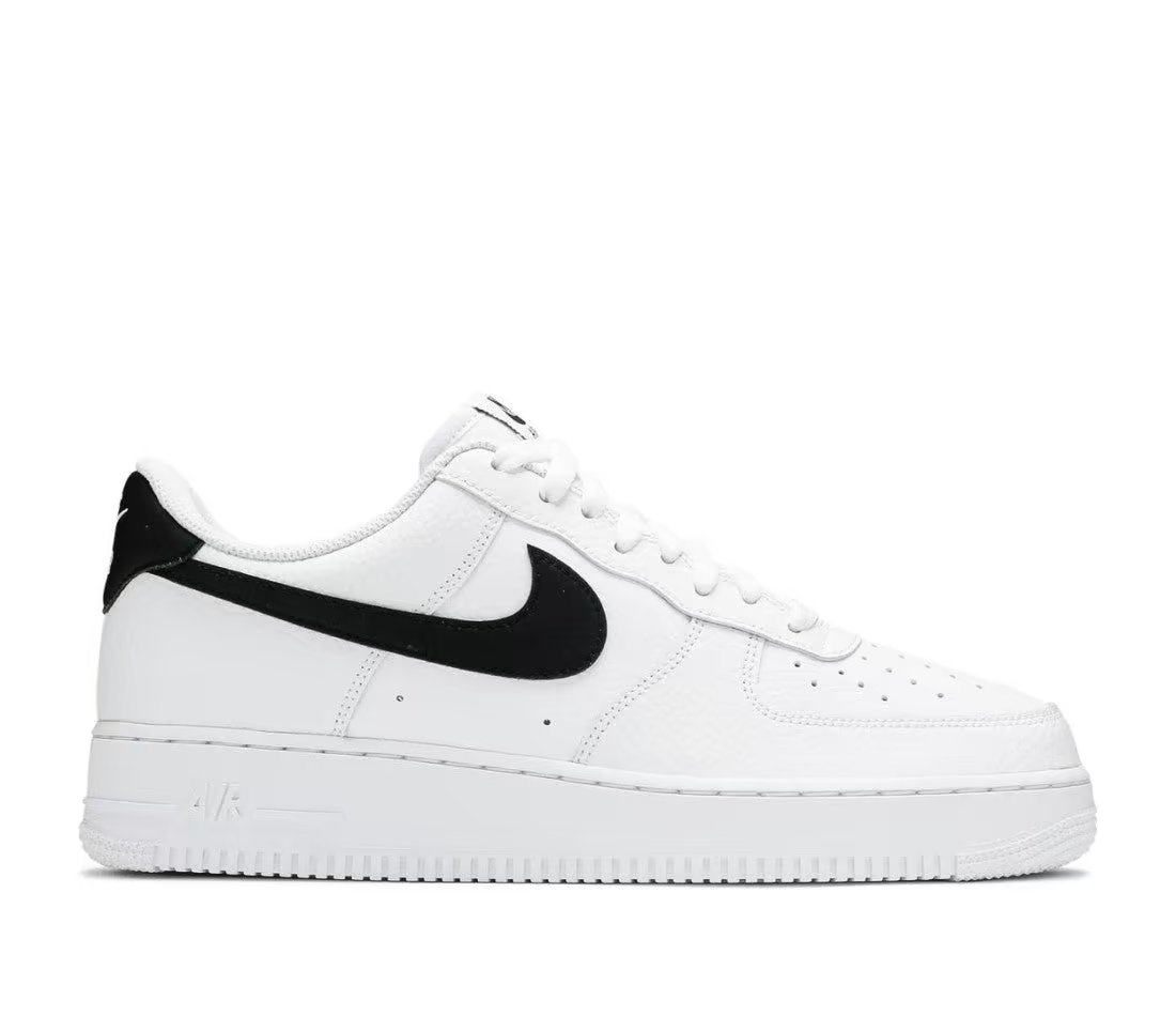 Nike Nike Air Force 1 Low 07 White Black Pebbled Leather