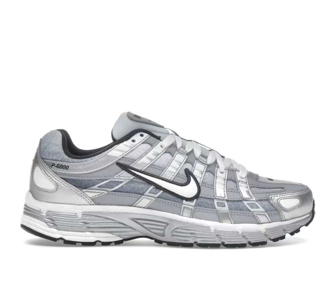 Nike Nike P-6000 Metallic Silver Summit White-Wolf Grey