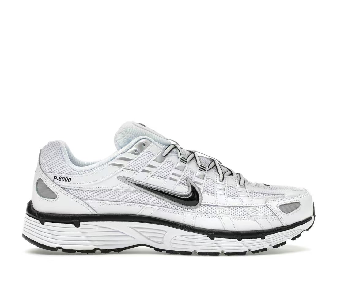 Nike Nike P-6000 White Metallic Silver Black