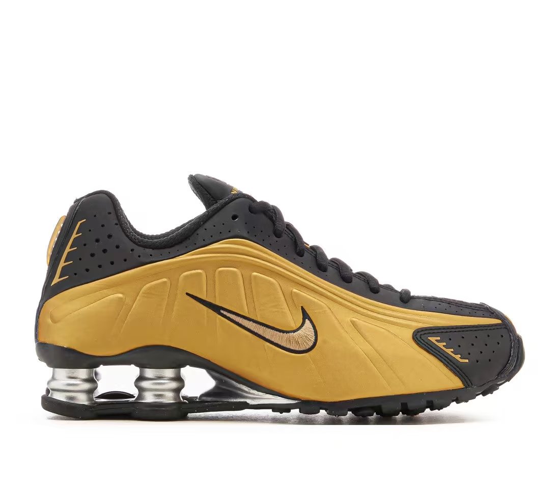 Nike Nike Shox R4 Black Metallic Gold